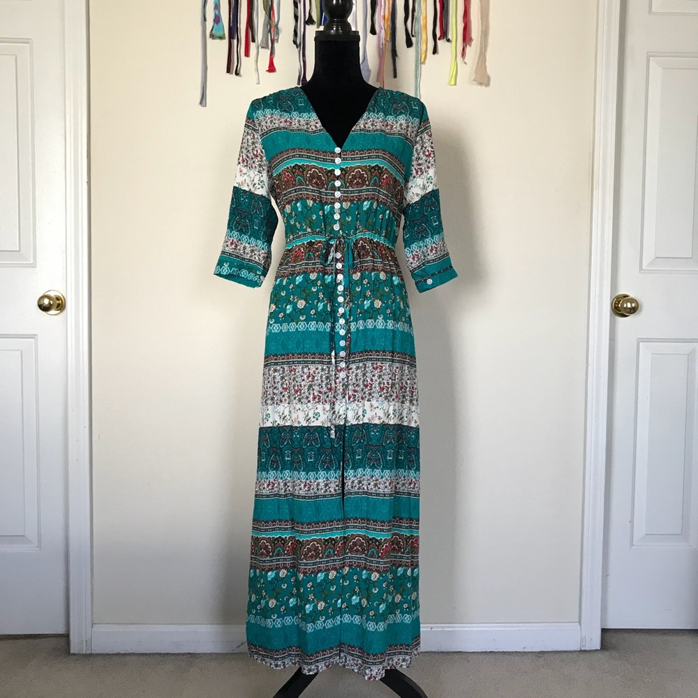 Boho button down dress / duster